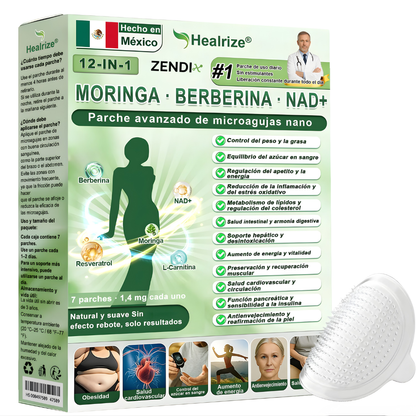 Official Store | Healrize® 2026 Men's Reducing Patch 12-in-1 with Moringa · Berberine × NAD+ 🇲🇽 (Reduces Belly Fat and Boosts Your Energy · Visible Changes in 7 Days)