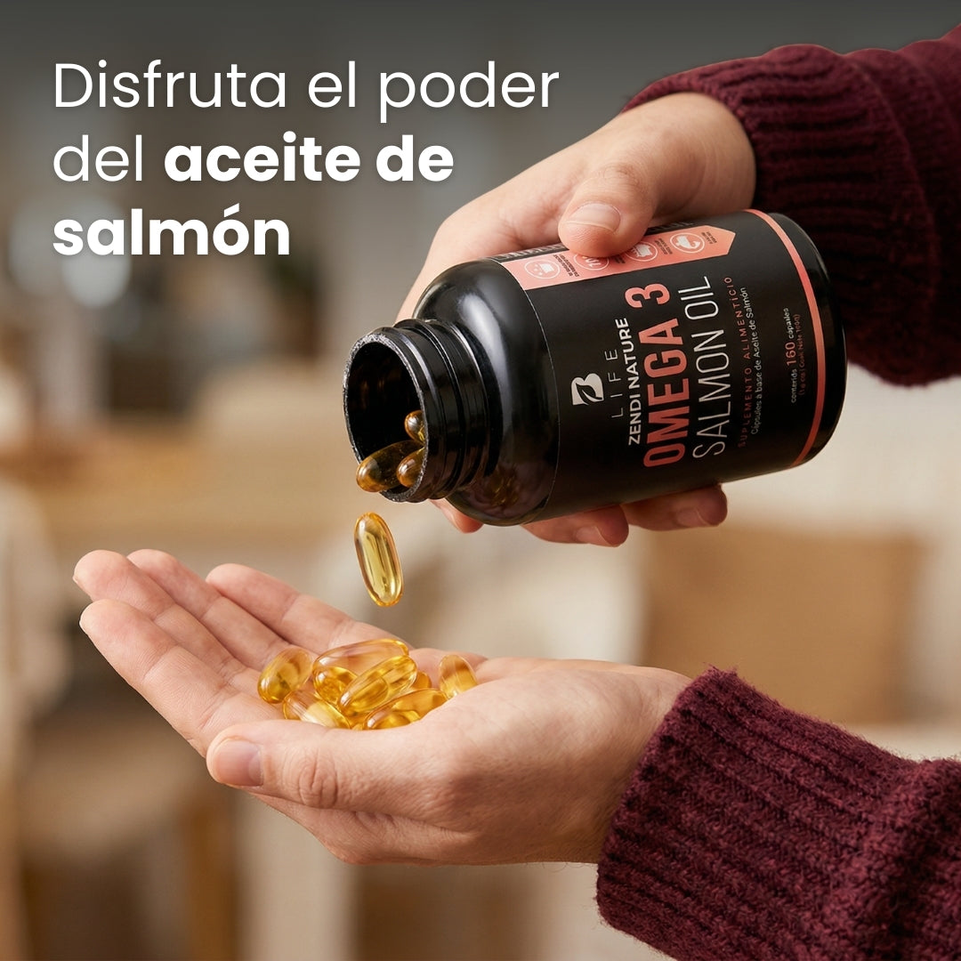 B Life Omega 3 Pure Salmon Oil | 90 Capsules | Maximum EPA and DHA Concentration | Omega 3 Salmon Oil.