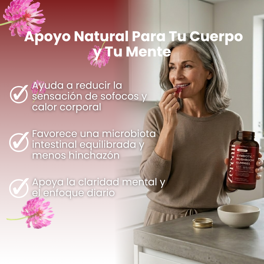 ZEREAN BALANCE™ | Synbiotic Formula + Functional Mushrooms 3-in-1 for Hormonal Balance and Menopause