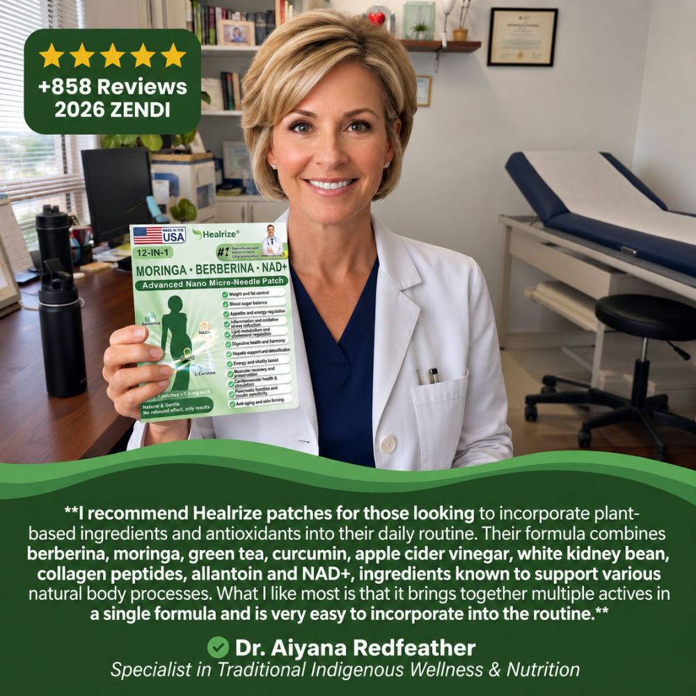 Official Store | Healrize® 2026 12-in-1 Slimming Patch with Moringa & Berberine × NAD+usa (Controls appetite, regulates blood sugar, prevents diabetes, and melts away sagging skin while you sleep)