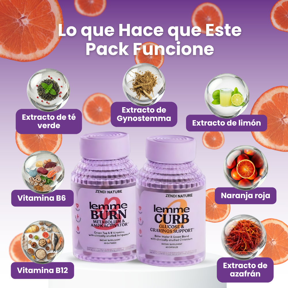 Zendi Nature™ Lemme Burn and Lemme Curb | Start transforming your weight today with a simpler, more balanced, and sustainable approach