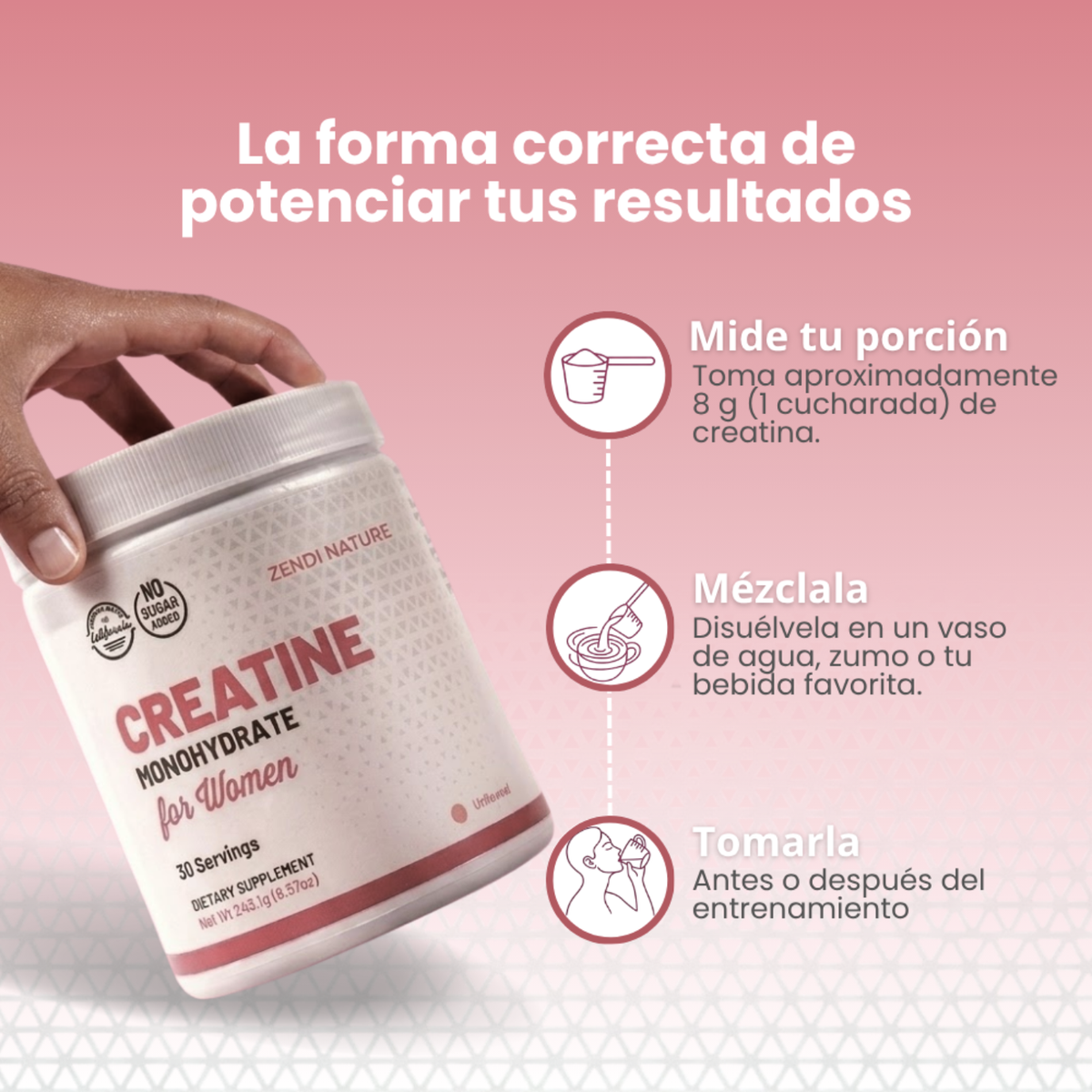 Old School® Creatine Monohydrate for Women 2x1!