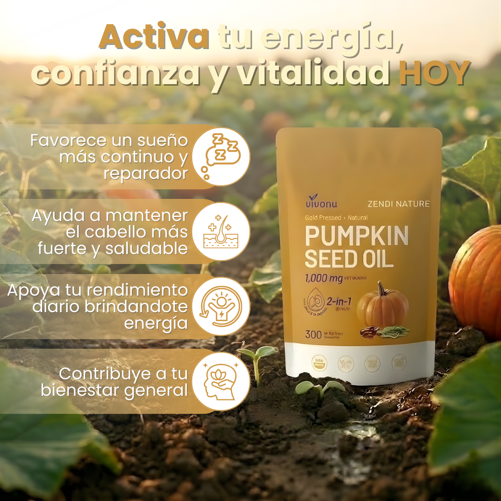 Official Store | VIVONU® Advanced Male Formula · Pumpkin Seed + Saw Palmetto (Daily support, changes in 21 days) 👨‍⚕️ For men with nighttime interruptions, urinary discomfort, and poor rest