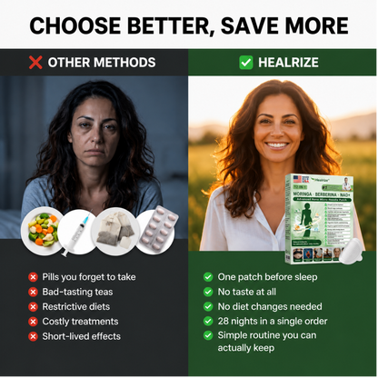 Official Store | Healrize® 2026 12-in-1 Slimming Patch with Moringa & Berberine × NAD+usa (Controls appetite, regulates blood sugar, prevents diabetes, and melts away sagging skin while you sleep)
