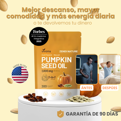 Official Store | VIVONU® Pumpkin Seed + Saw Palmetto 1000 mg · Advanced Male Wellness Formula (Daily use, progressive changes in 7 days) 👨‍⚕️ Supports urinary health, nocturnal rest, and male vitality