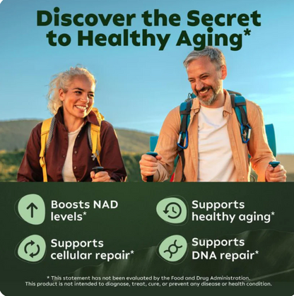Restore your energy, rejuvenate your cells, and boost your mind with NAD+ RESVERATROL, live longer and better