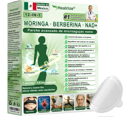 Official Store | Healrize® 2026 12-in-1 Slimming Patch with Moringa · Berberine × NAD+ 🇲🇽 (Only 1 hour a day, visible changes in 7 days)