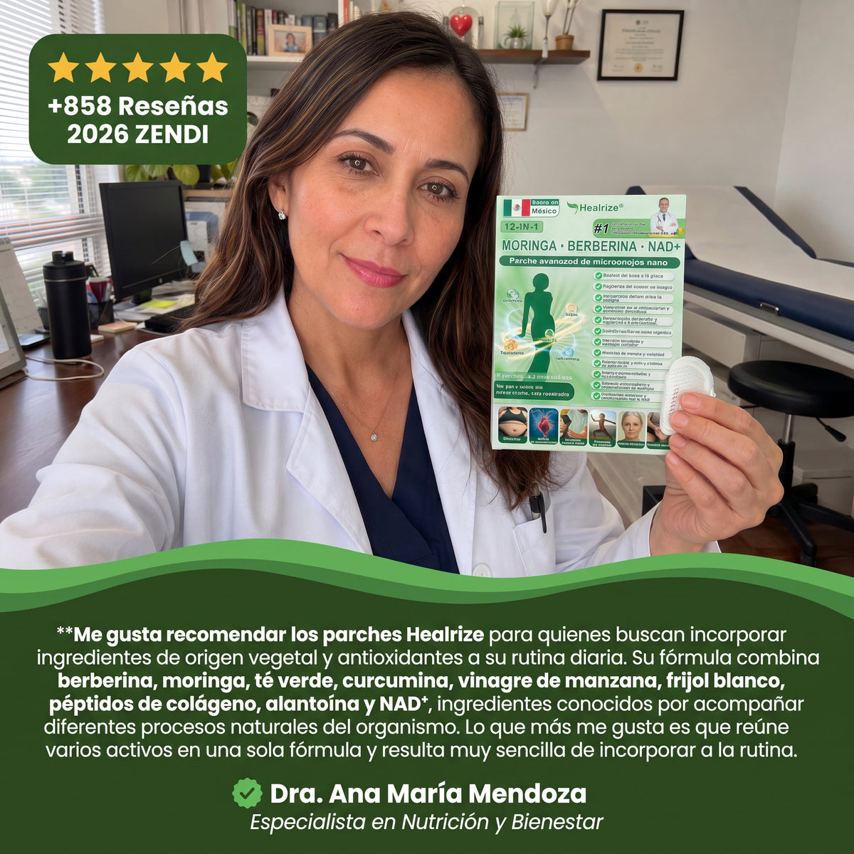 Official Store | Healrize® 2026 12-in-1 Slimming Patch with Moringa · Berberine × NAD+ 🇲🇽 (Controls appetite, regulates sugar, prevents diabetes, eliminates flabbiness while you sleep)