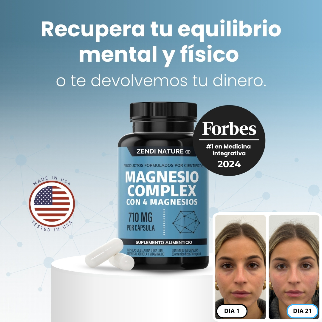 Official Store | MAGNESIUM COMPLEX® 4-in-1 (Glycinate · Citrate · Gluconate · Oxide) 710mg High Absorption (1 capsule a day, improves your rest in days) 🧠 For stress, insomnia, cramps and fatigue