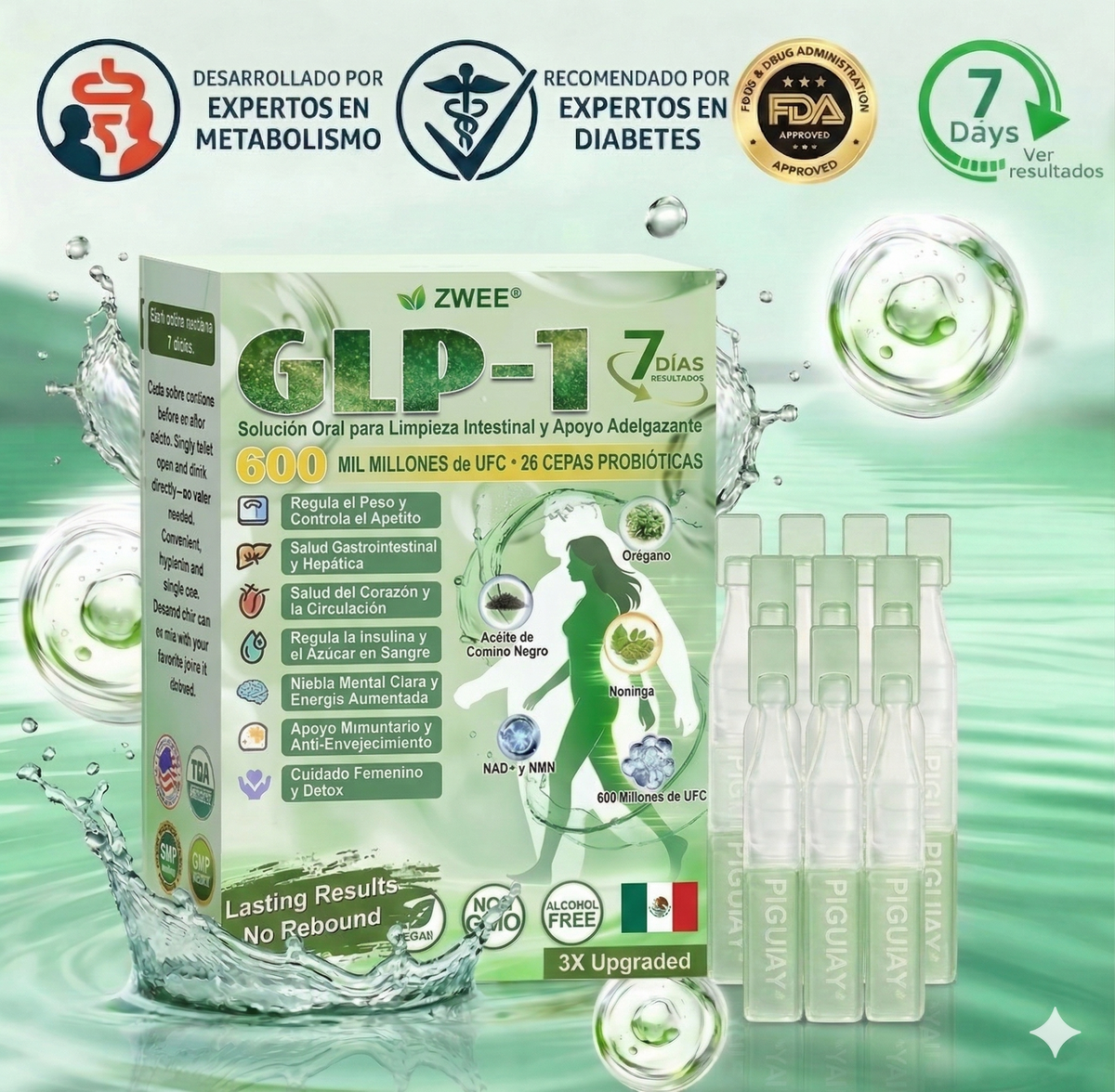 Official Store | ZWEEN® GLP-1 Oral 💊 12-in-1 Advanced Formula 🇲🇽 (Only 1 per day, visible changes in 7 days) 👨‍⚕️ Appetite control, metabolism, body fat, sleep apnea, joint problems and more 💝