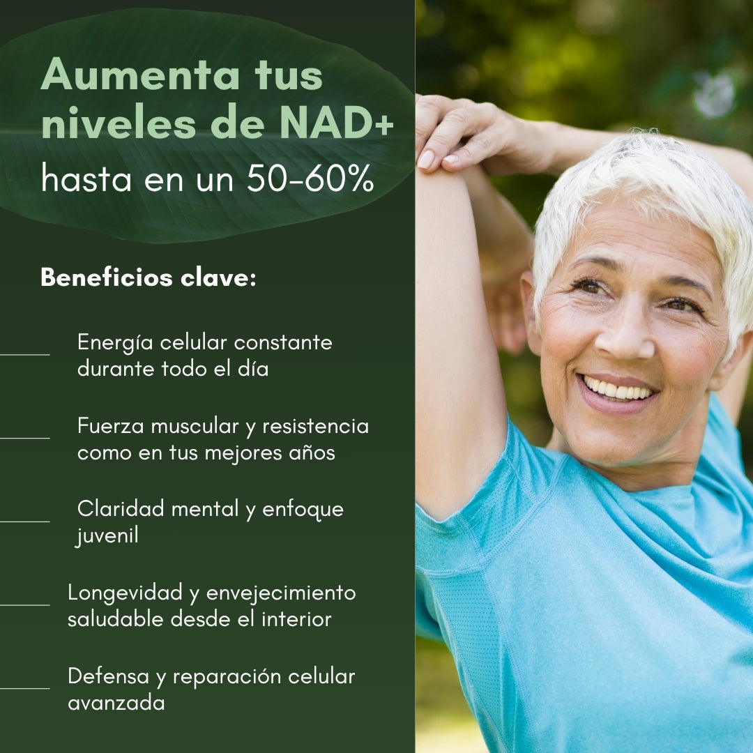 NAD+ RESVERATROL | Restore your cellular energy, stop aging, and regain the vitality of your 30s