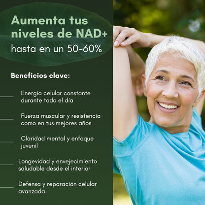 NAD+ RESVERATROL | Restore your cellular energy, stop aging, and regain the vitality of your 30s