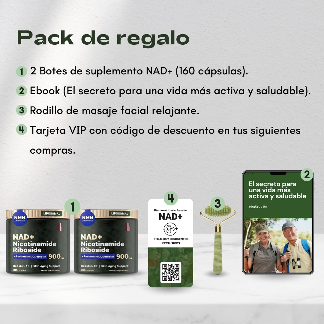 NAD+ RESVERATROL | Restore your cellular energy, stop aging, and regain the vitality of your 30s