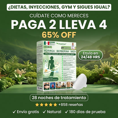 Official Store | Healrize® 2026 12-in-1 Slimming Patch with Moringa · Berberine × NAD+ 🇲🇽 (Controls appetite, regulates sugar, prevents diabetes, eliminates flabbiness while you sleep)