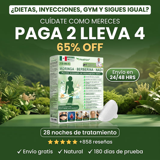 Official Store | Healrize® 2026 12-in-1 Slimming Patch with Moringa · Berberine × NAD+ 🇲🇽 (Controls appetite, regulates sugar, prevents diabetes, eliminates flabbiness while you sleep)